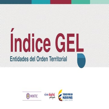 Presentación Índice GEL Territorial 2014