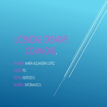 Licencias de creative commons