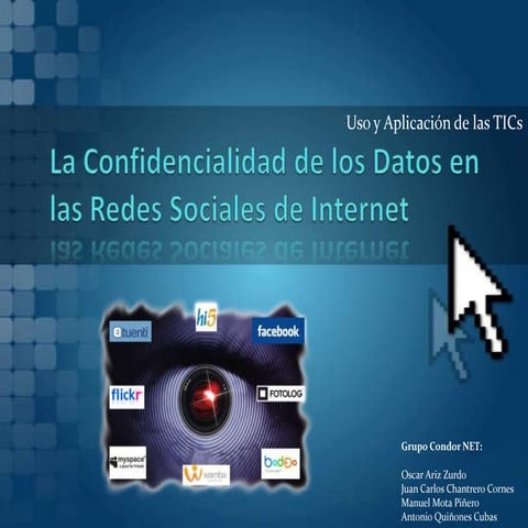 Confidencialidad de datos en redes sociales