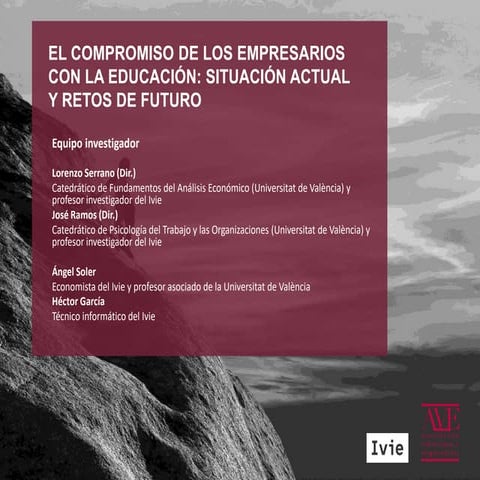 Presentación del informe El compromiso de los empresarios con la educación: s...