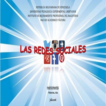 Las redes sociales (exposicion) | PPTX