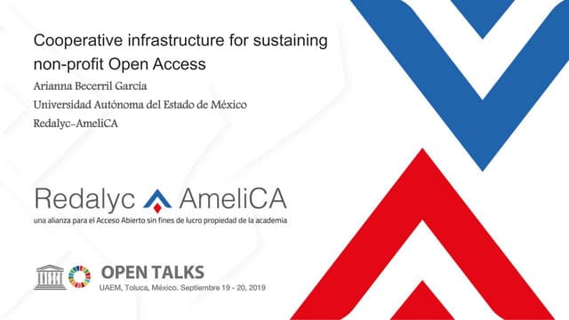 Cooperative infraestructure for sustaining non-profit Open Access