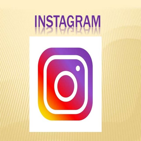 Presentacion instagram