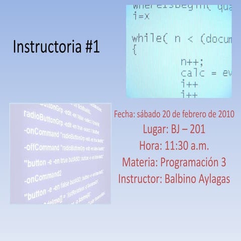 Programacion orientada a objetos | PPTX
