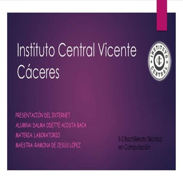 Presentacion internet