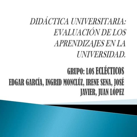 Evaluación Universitaria