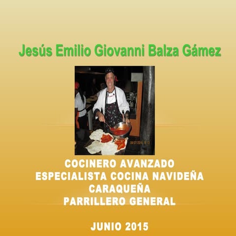 Presentacion jegbg jefe de cocina junio 15 ppt
