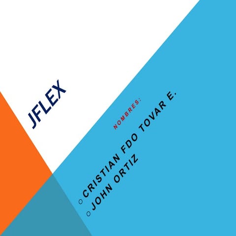 Presentacion JFlex USC (Compiladores) 2011B