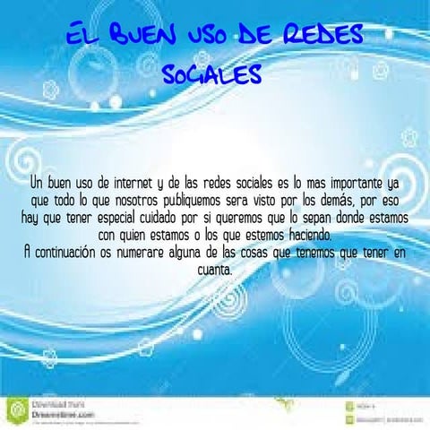 Decalogo de normas para buen uso de las redes sociales | DOCX