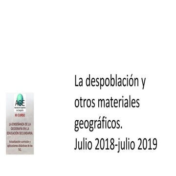 Experiencias y recursos en cartografía digital, pera Educación Secundaria.