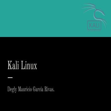 Presentacion kali linux