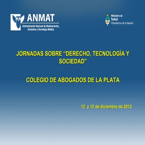 Presentacion ANMAT DTS2012