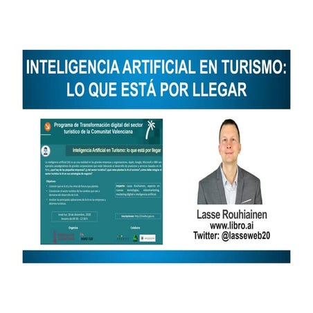 Taller sobre inteligencia artificial en turismo | PDF