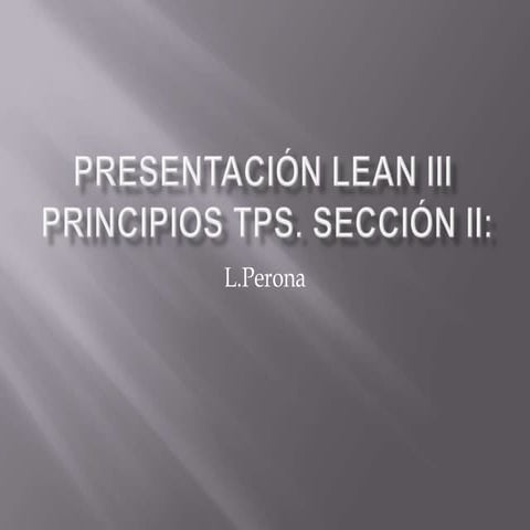 Presentacion lean vii trabajo estandarizado formacion