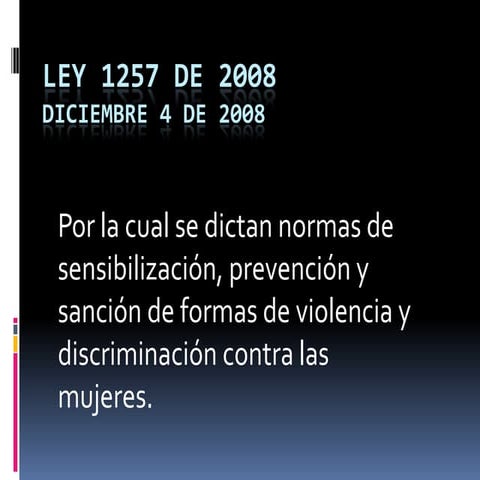 Presentacion ley 1257 de 2008