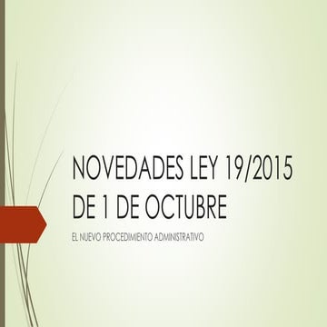 Presentacion ley 19 2015