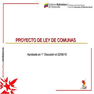 Presentacion ley de las comunas