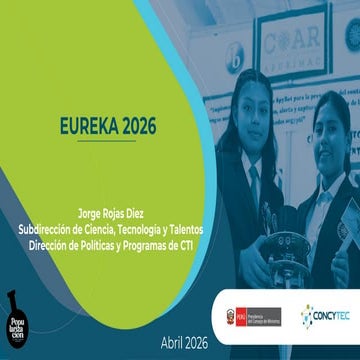 Presentacion Lima Metropolitana concurso EUREKA 2026 FERIA DE CIENCIAS ...