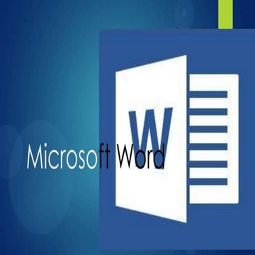 Presentacion Aprende de un poco de WORD