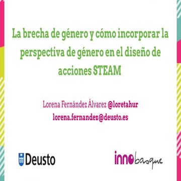 La brecha de género y cómo incorporar la perspectiva de género en el diseño d...