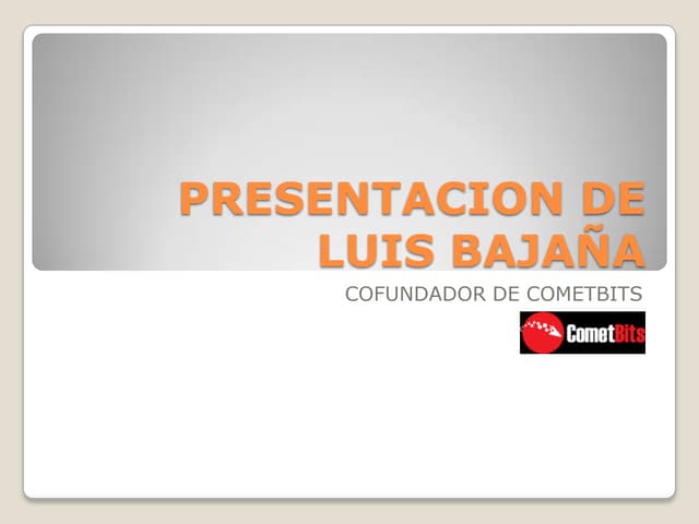 Presentacion luis baj