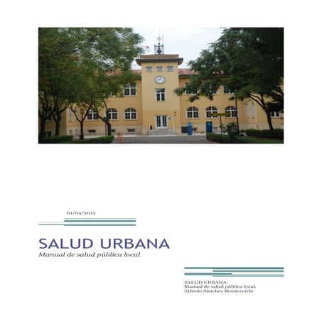 Presentacion manual de salud urbana indice | PDF