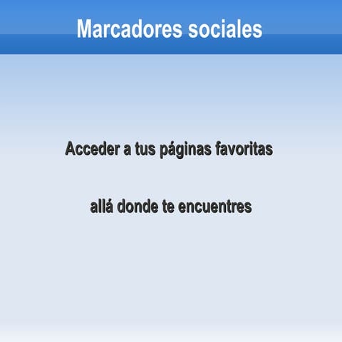 Presentación marcadores sociales