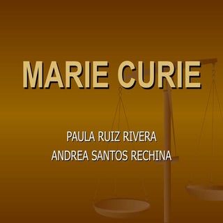 Presentacion Marie Curie