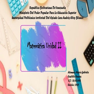 Presentacion matematica