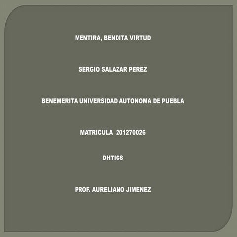 Presentacion mentira