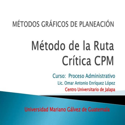 Presentacion Método CPM