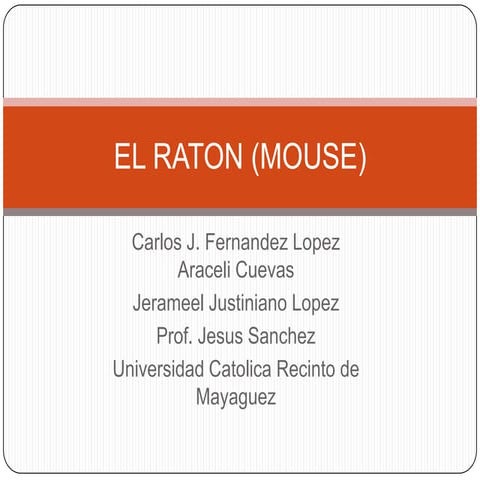 Presentacion mouse power point