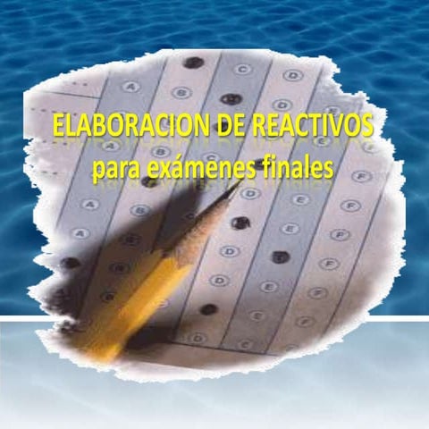 Elaboracion de reactivos