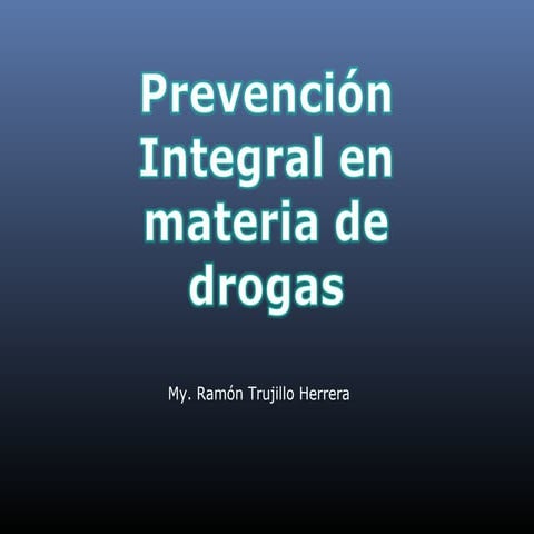 TALLER DE PREVENCIÓN INTEGRAL EN MATERIA DE DROGAS