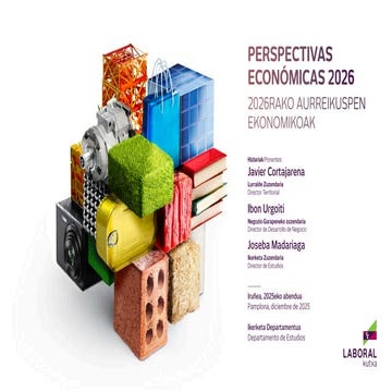 Perspectivas económicas para Navarra 2026 | PDF