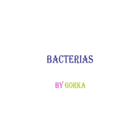 Presentación bacterias
