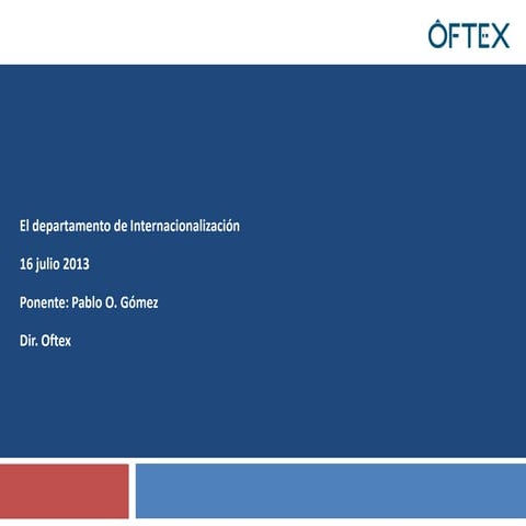 Departamento de Internacionalización 