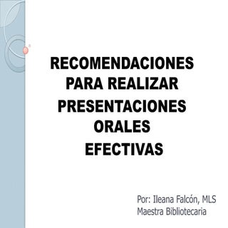 Presentacion oral