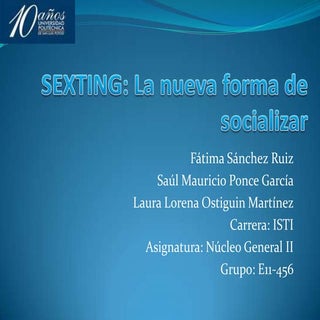 Presentacion oral sexting