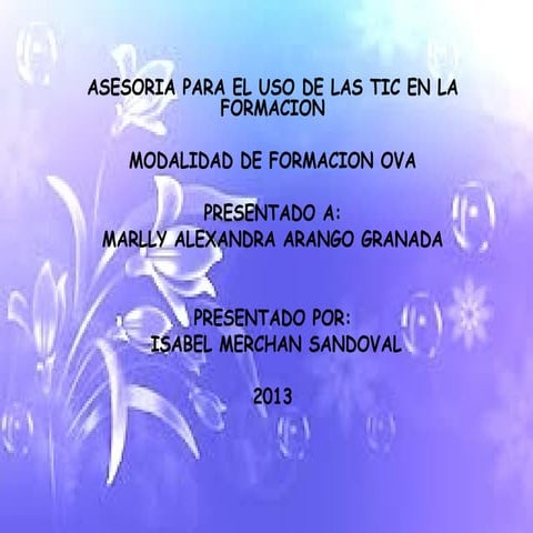 Presentacion ova reflexion argumentada