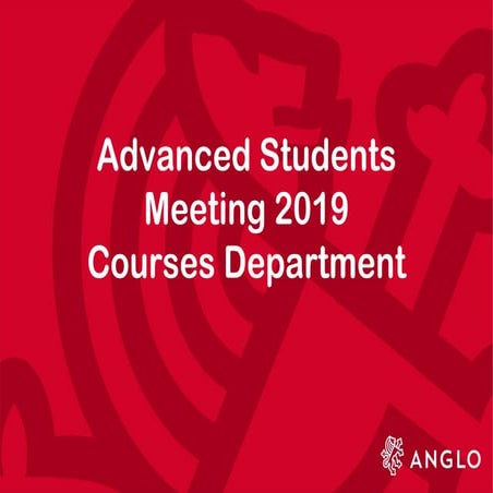 Presentacion para alumnos avanzados 2019