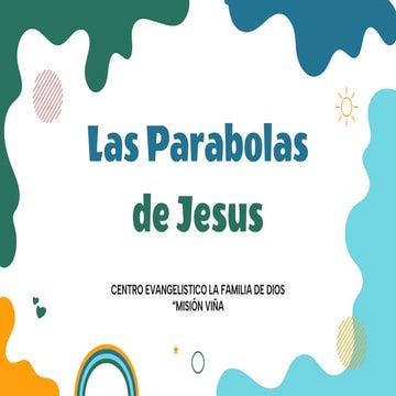 PRESENTACION PARÁBOLAS DE JESUS, PRINCIPALES ENSEÑANSAS | PPTX