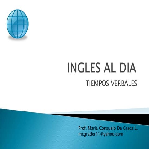 INGLES AL DIA, TIEMPOS VERBALES, PRESENTACION