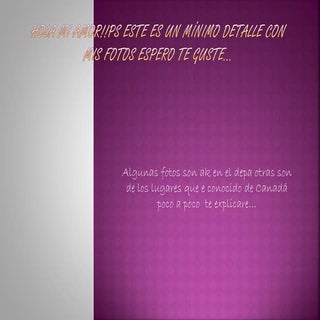 Presentacion para mi amor.