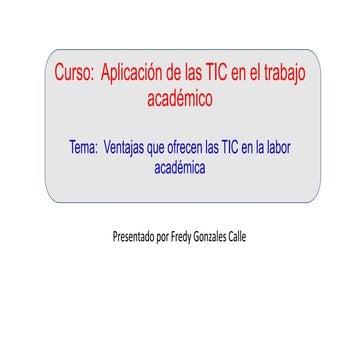 Integración de las tic en educación | PPTX