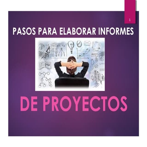 Presentacion del informe de proyectos, Erick Reyes Andrade 2017