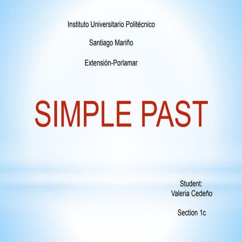 SIMPLE PAST