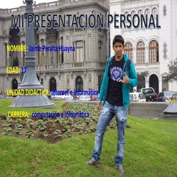 MI PRESENTACION PERSONAL