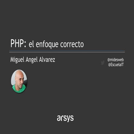 Webinar - Radiografía actual del lenguaje PHP