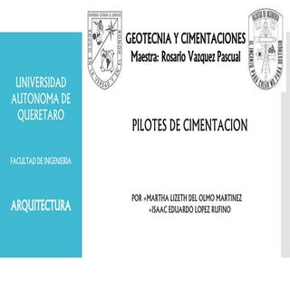 Presentacion pilotes CIMENTACION